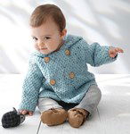 Breipatroon Vest met capuchon