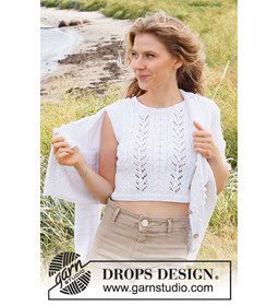 Dames top gemaakt van Drops Cotton Light