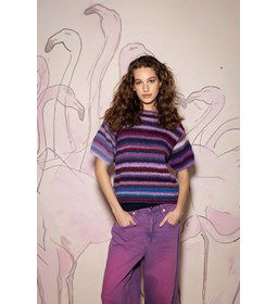 Gestreept shirt gemaakt van Lang Yarns Cloud