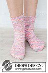 Breipatroon Rainbow Runner Socks van andere kant