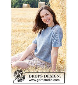 Dames shirt gemaakt van DROPS Sky