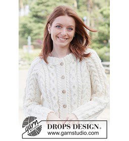 Ireland Magic Cardigan gemaakt van knopen