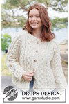 Breipatroon Ireland Magic Cardigan van andere kant