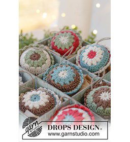 Vintage Vibe Baubles gemaakt van Drops Safran