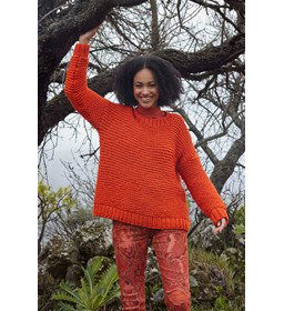 Damestrui ribbelsteek gemaakt van Breinaalden