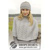 Gebreide poncho en hoofdband