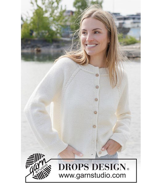 Breipatroon damesvest met kabels en raglan