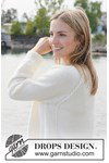 Breipatroon damesvest met kabels en raglan van andere kant