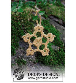 Kerstster gemaakt van Drops Glitter en glimdraad