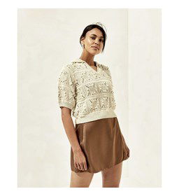 Trui Aureliane gemaakt van Phildar Phil Ecocoton