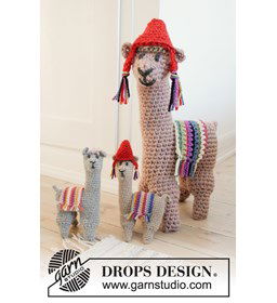 Knuffel Alpaca gemaakt van Haaknaalden