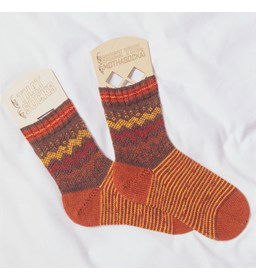 Sokken Happy Waves gemaakt van Lang Yarns Jawoll