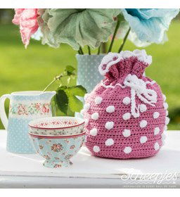 Dottige buidel gemaakt van Scheepjes Softfun