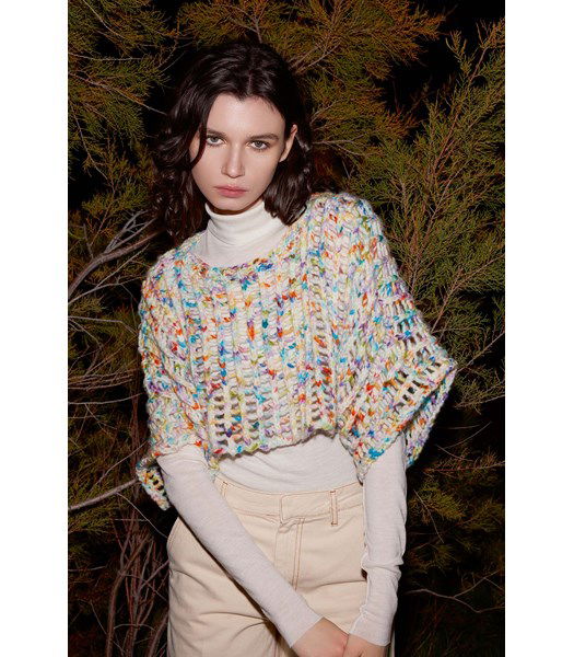 Breipatroon Korte poncho