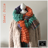 Sjaal in verschillende haakpatronen en kleuren