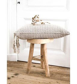 Kussen met klosjes gemaakt van Durable Double four