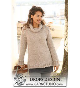 Trui gemaakt van Drops Snow - Eskimo