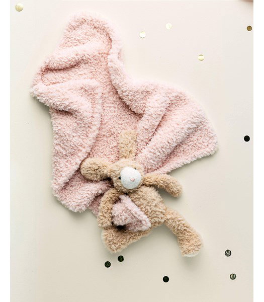 Brei- en haakpatroon baby deken met knuffel Zazu