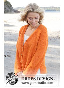 Damesvest met V-hals en split