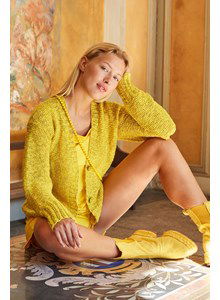 Damesvest met v-hals