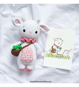 Geit Willis gemaakt van Scheepjes Softfun