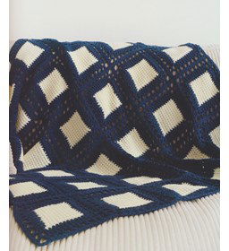 Deken gemaakt van Tunische haaknaalden