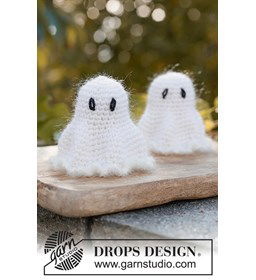 Gehaakt spookje voor Halloween  gemaakt van Haaknaalden