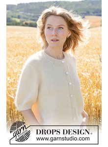 damesvest met kabels in merino en mohair