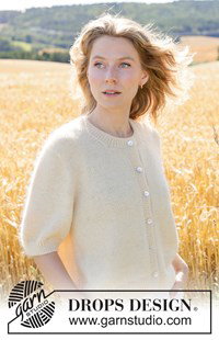 damesvest met kabels in merino en mohair