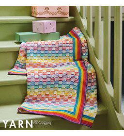 Deken Macaron Blanket gemaakt van Boeken scheepjeswol