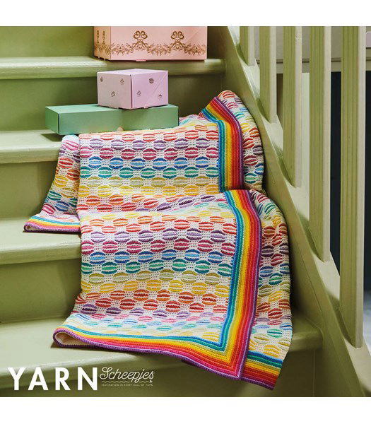 Haakpatroon Deken Macaron Blanket