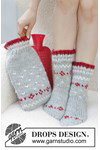 Breipatroon kruikenzakken Christmas Sparkle Hot Bottle Cover van andere kant