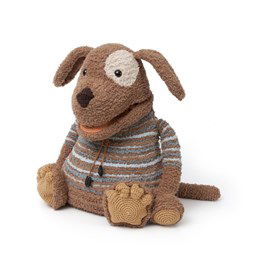 Rugzak hond gemaakt van knopen