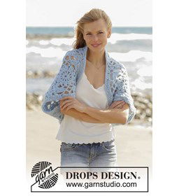 Bolero gemaakt van Drops Snow - Eskimo