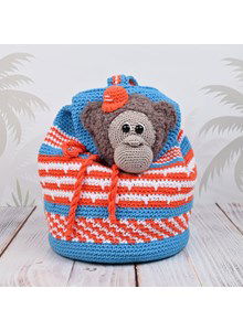 Rugzak met circusaap