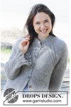 Breipatroon Silver Petunia Cardigan van andere kant