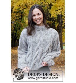 Damestrui gemaakt van Drops Brushed Alpaca Silk