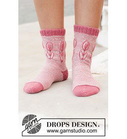 Dames sokken gemaakt van Drops Nord