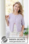 Breipatroon Lavender Dust Cardigan van andere kant