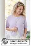 Breipatroon Lavender Dust Cardigan van andere kant