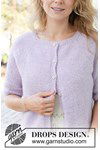 Breipatroon Lavender Dust Cardigan van andere kant