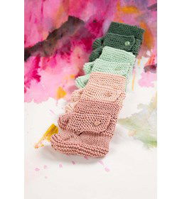Baby pantoffeltjes gemaakt van Lang Yarns Baby Cotton
