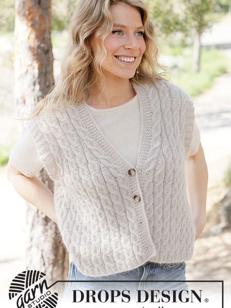 Soft Braid Vest met Knopen