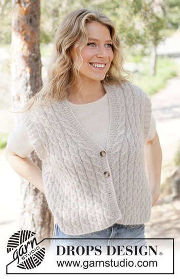 Soft Braid Vest met Knopen