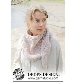 Swan's Embrace Shawl gemaakt van Drops Air
