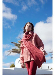 Sjaal in zigzag patroon