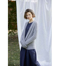 Damesvest gemaakt van Lang Yarns Soft Cotton