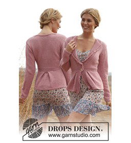 Gebreid getailleerd vest gemaakt van Drops Paris