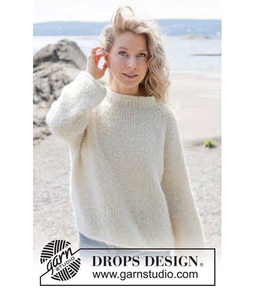 Breipatroon Zachte alpaca trui met raglan en ballonmouwen