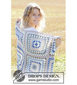 Hollands Tegeltje Deken gemaakt van Drops Big Merino